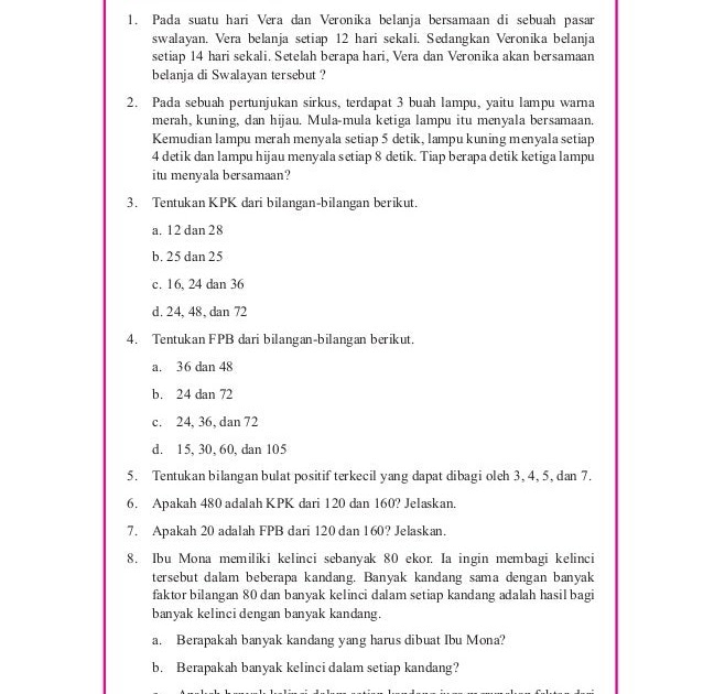 26+ Kunci jawaban matematika kelas 7 semester 1 penerbit erlangga ideas in 2021 