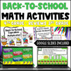 Back to School Math Centers for 4th Grade {Common Core Ali