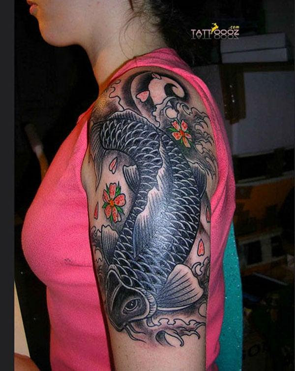 Gambar Tato Ikan Koi Di Kaki Koleksi Gambar HD