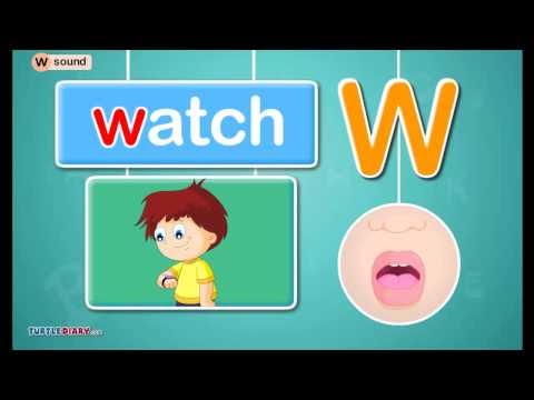 English Teacher's blog  Form 1 Letter /w/ Sound  Phonics by TurtleDiary