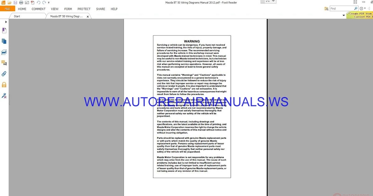 Mazda Wiring Diagram Pdf - ANCESTRINSIDER