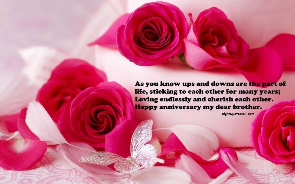 Wedding Anniversary Wishes For Brother