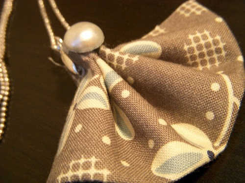 Fabric Fan Necklace