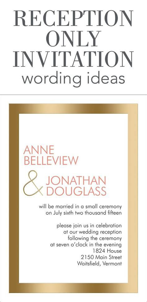 Reception Only Invitation Wording Wedding Help & Tips Reception Only Invitation Wording Wedding Help & Tips