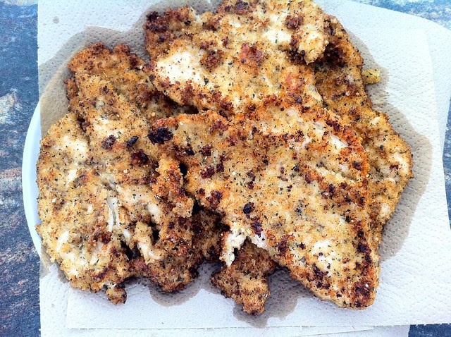 Chicken Draining on Paper Towels