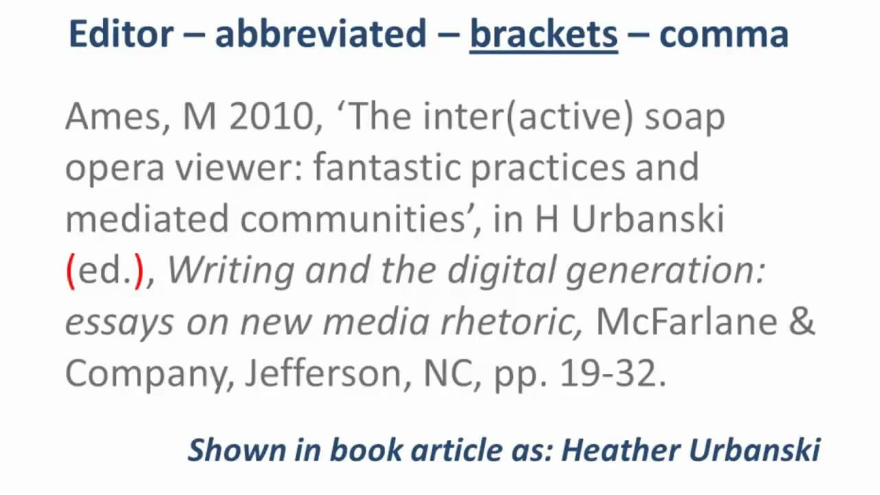 Oren Makhdoom Harvard Reference Generator Book Chapter