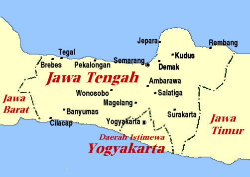 Yogyakarta Pada Peta Indonesia  kanariyareon
