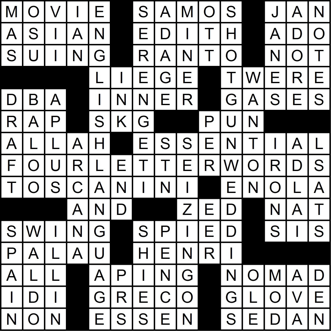 dissertations crossword clue dan word