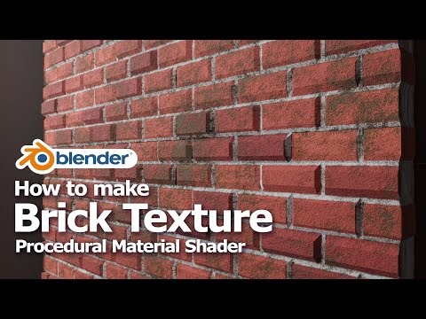 How to Make Brick Wall in Blender - Procedural Material Texture Shader
