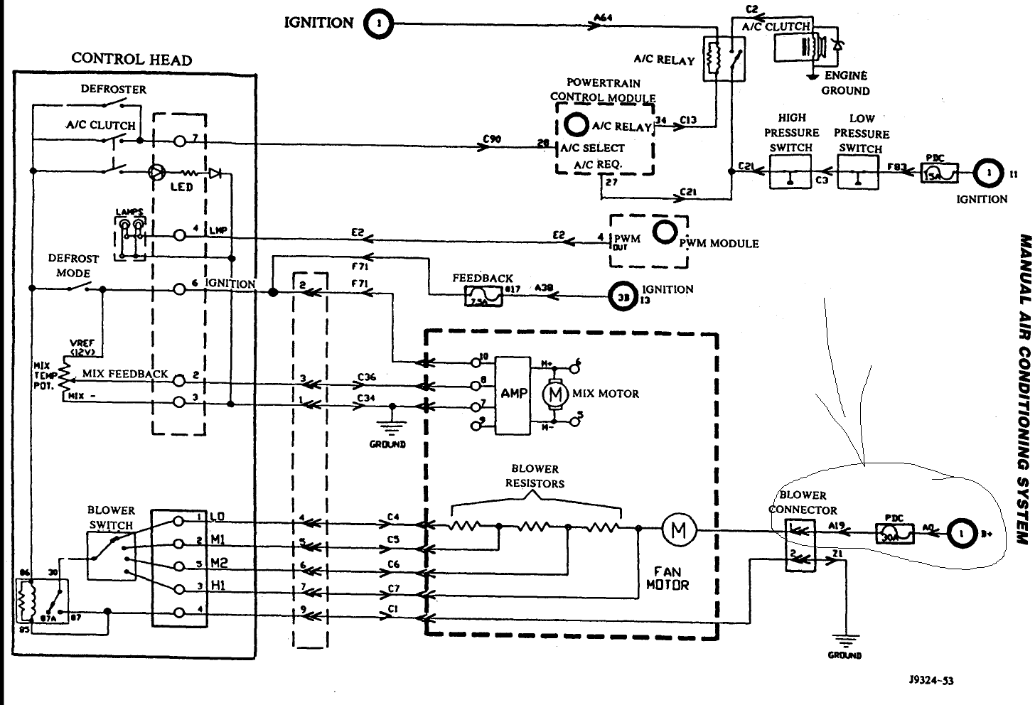95 Grand Cherokee Heater Wiring Diagram