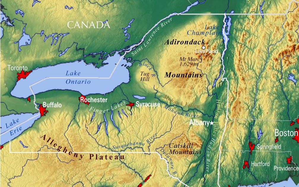 Labeled Map Of Canada Bodies Of Water