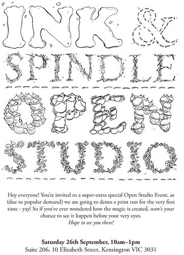 Ink & Spindle Open Studio 26 Sept 2009