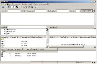 Filezilla, aplicación