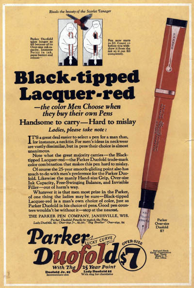 Parker Duofold Flattop