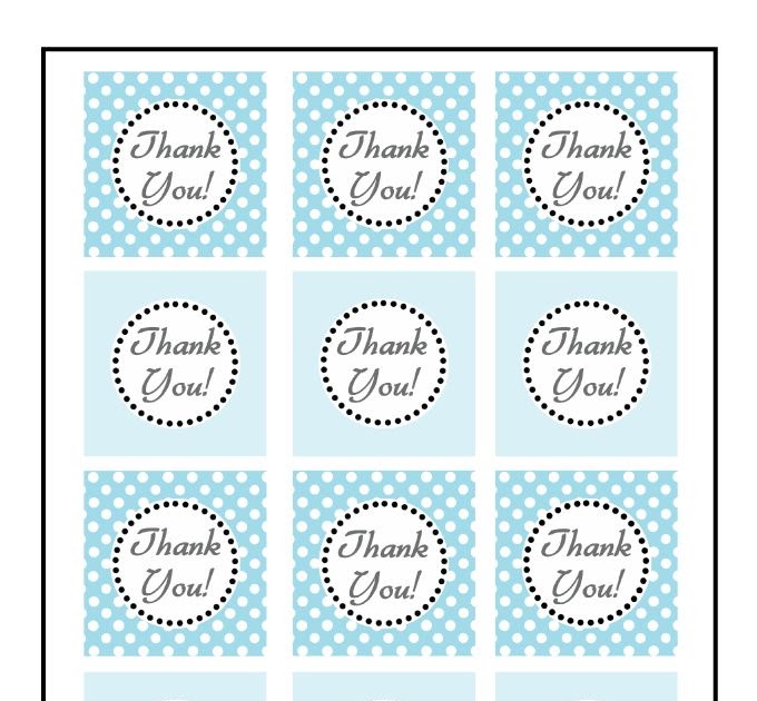 Baby Boy Thank You Tag Printable - Baby Shower Thank You Tags Instant ...