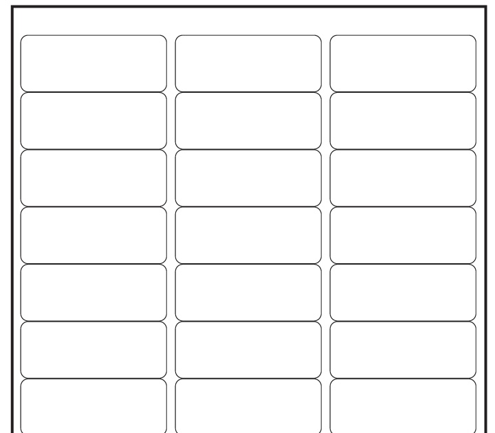 8 Per Page Labels Template / Label Template 30 Per Page | printable