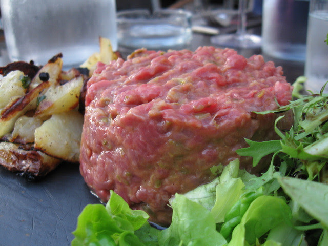 Close up, it was with mustard!
