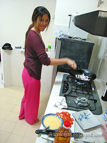Nicole cooking