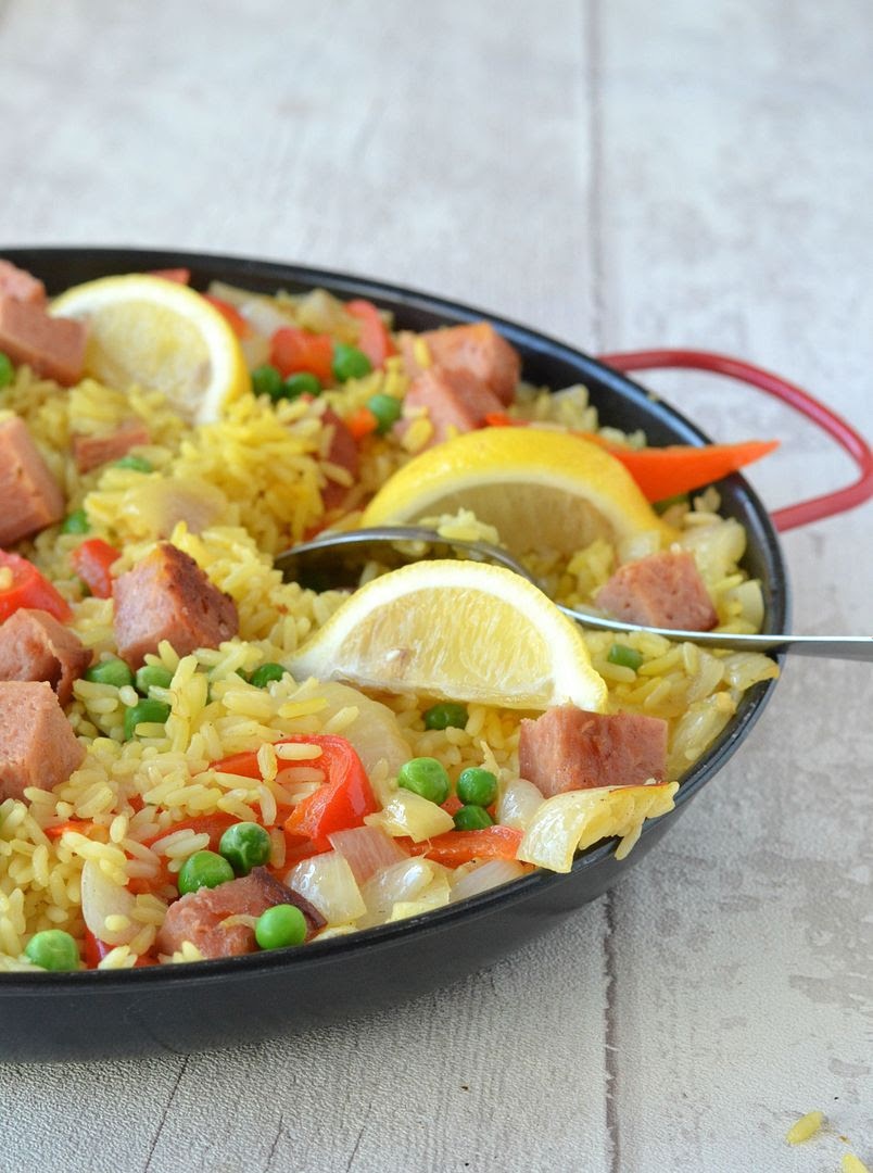 Spicy SPAM Paella