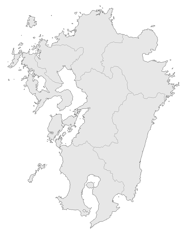 トップセレクション 九州 地図 イラスト 興味深い画像の多様性