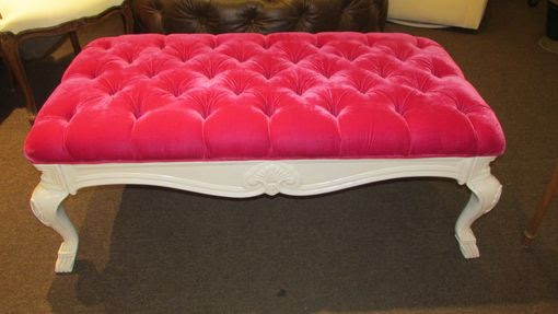 Pink Velvet Tufted Chair For Living Room