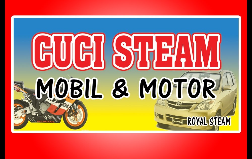  Banner  Untuk Cuci  Motor  desain  spanduk keren