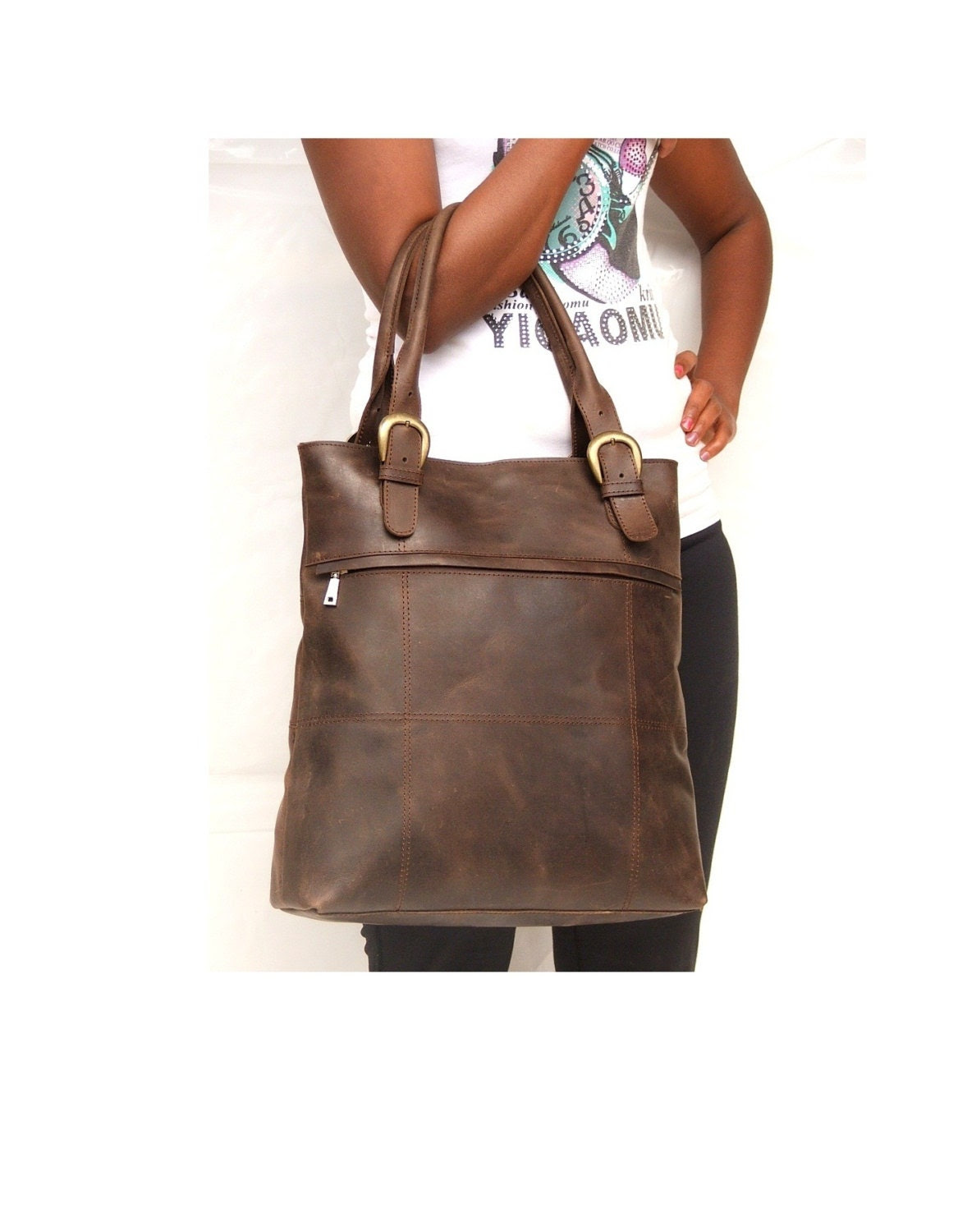 Leather tote bag Dark brown bag market bag library bag every day leather bag laptop bag - abizema Leather tote bag Dark brown bag market bag library bag every day leather bag laptop bag - abizema