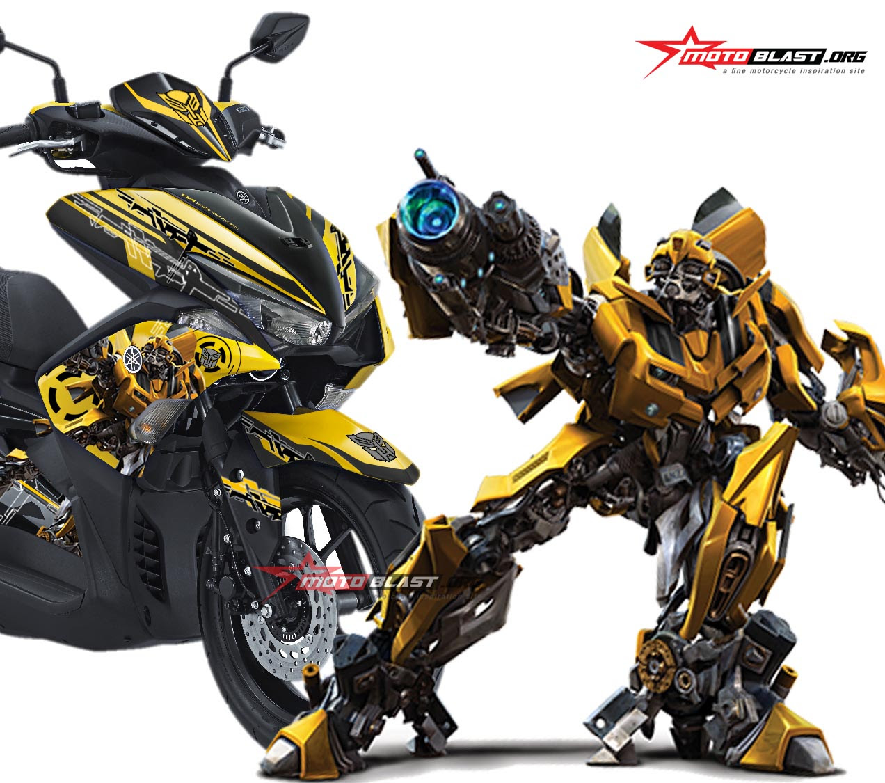 Kumpulan Modifikasi Yamaha Aerox 125 Pangeran Modifikasi
