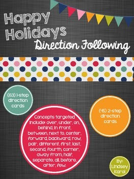 Happy Holidays Direction Following