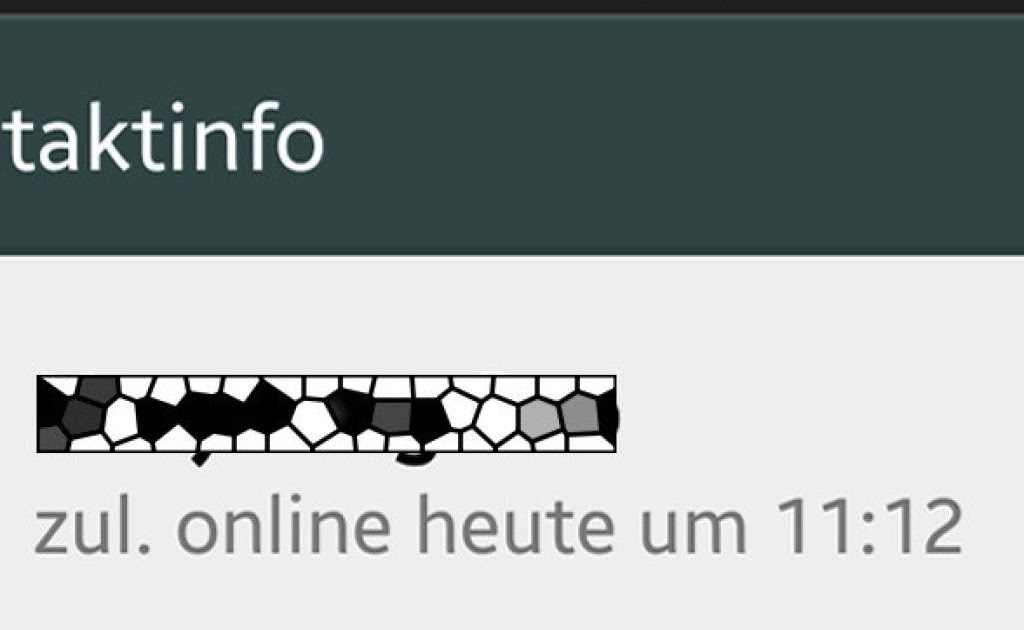 Nicht angezeigt wird zuletzt online facebook WhatsApp Online