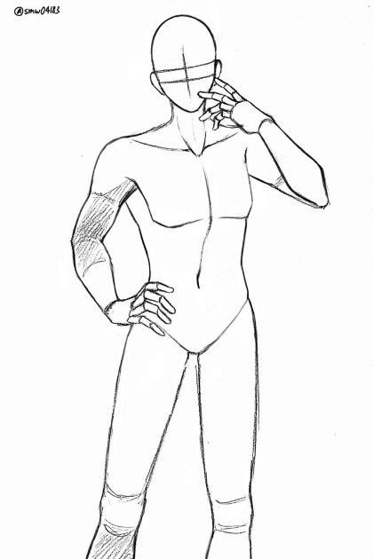 Character Male Pose Anime Body Base - Yuri Wallpaper