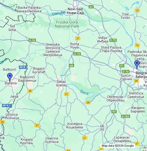 Satelitska Mapa Beograda