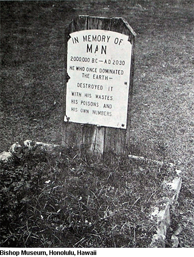 Memorial To Man - Bishop Museum, Honolulu, Hawaii