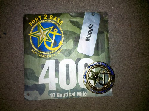 Fort2Base finishers medal is pretty great. Need a dog tag chain though.