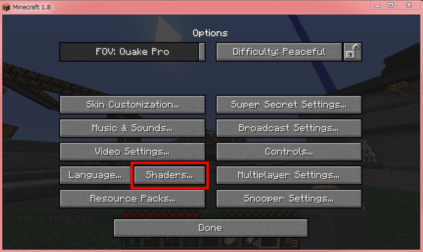 Minecraft Optifine Internal Shaders Omong D