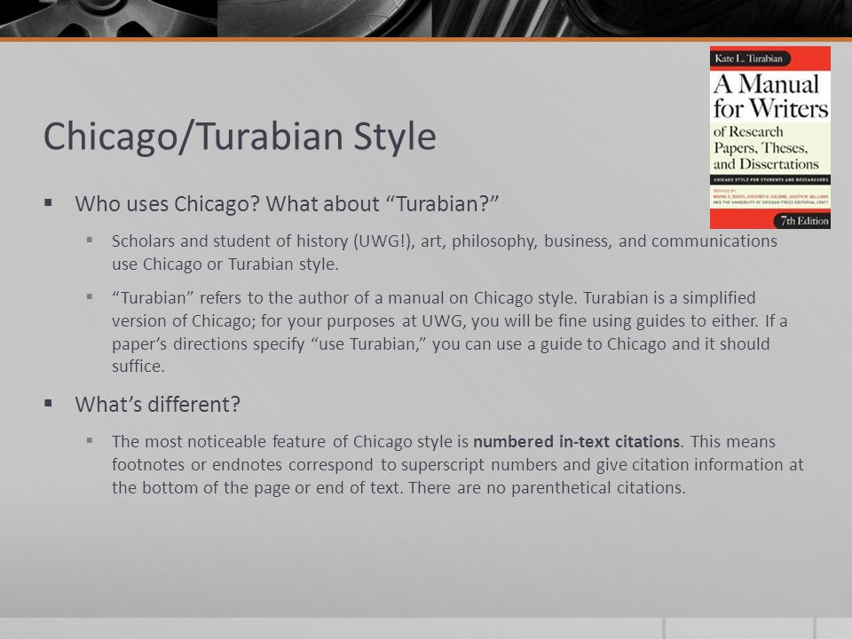 Chicago Manual Of Style Citation Example In Text Images