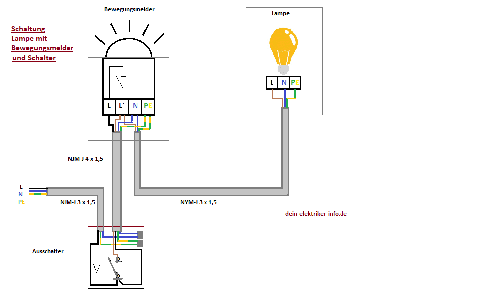 Schaltplan Licht Mit Bewegungsmelder