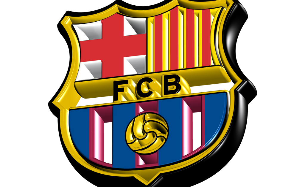 Fc Barcelona White Logo Png