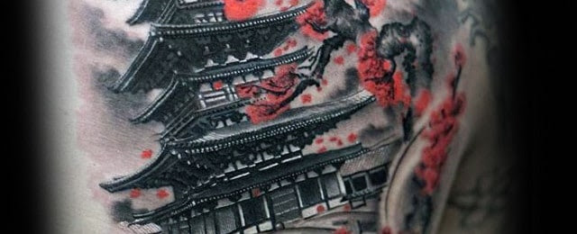 9. Zen temple tattoo designs - wide 8