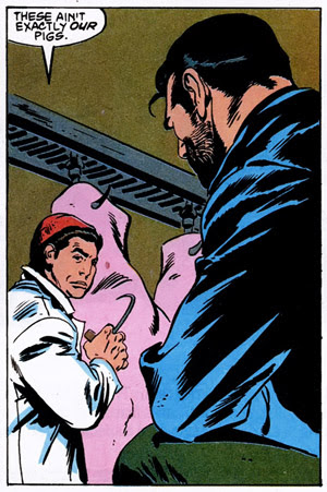 And there, on the end of his arm, was a hook! Punisher War Zone Annual #1