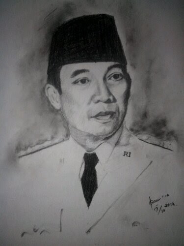 Konsep 29+ Sketsa Wajah Soekarno