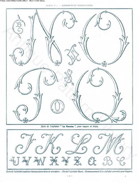 free Monograms for Hand Embroidery 3