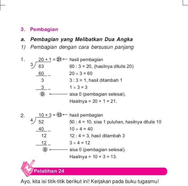 Soal Pembagian Puluhan Dan Satuan - Kunci Ujian