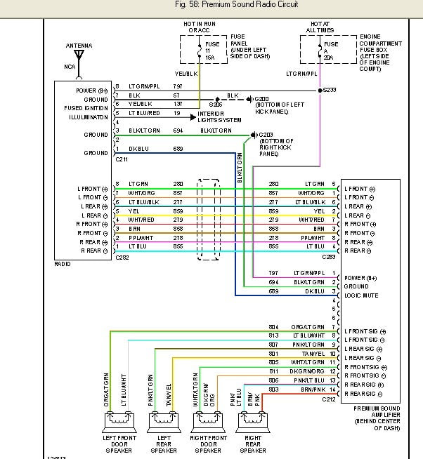 55 W211 Speaker Diagram Wiring Diagram Plan