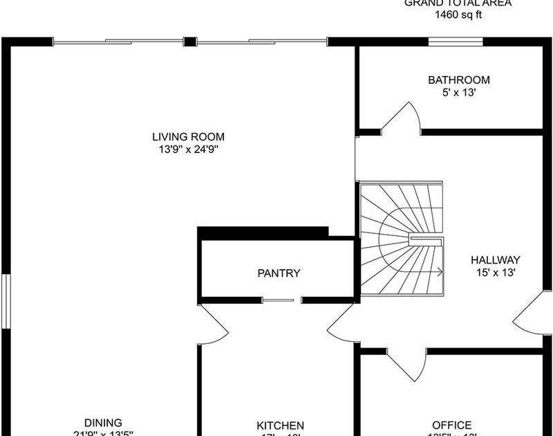 Basic Simple Floor Plan With Dimensions / Create the basic