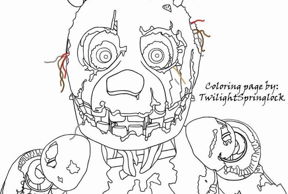 Spring Trap Pictures To Color Springtrap Coloring Pages Coloring Home
