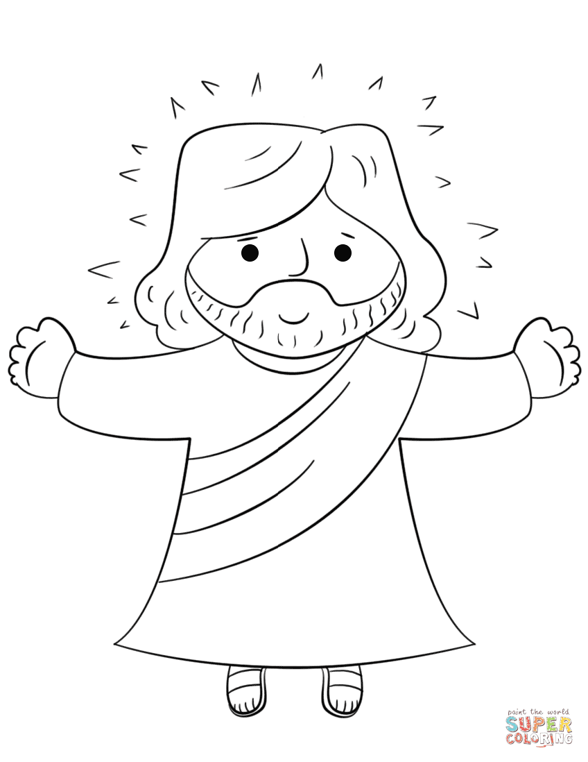 Free Jesus Coloring Pages To Print Tensei Colors