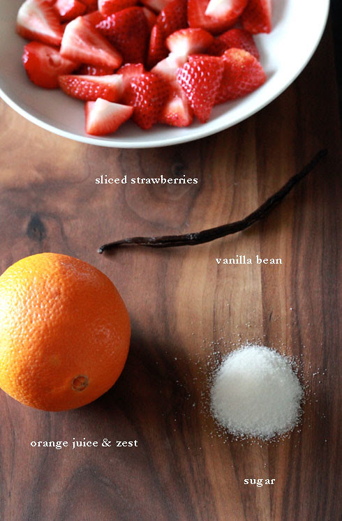 strawberry & vanilla mascarpone tart