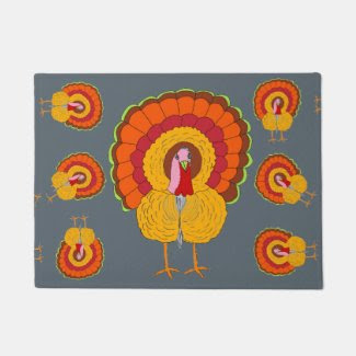 Turkey Design on Doormat