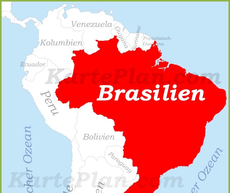 Brasilien Karte - Nordost-Brasilien anzeigen - North east-Karte von
